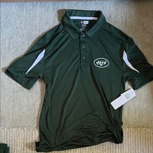 NFL Green Polo Shirt with White Accents